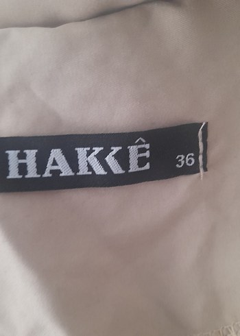 36 Beden Bej Uzun Keten Kadın Trençkot