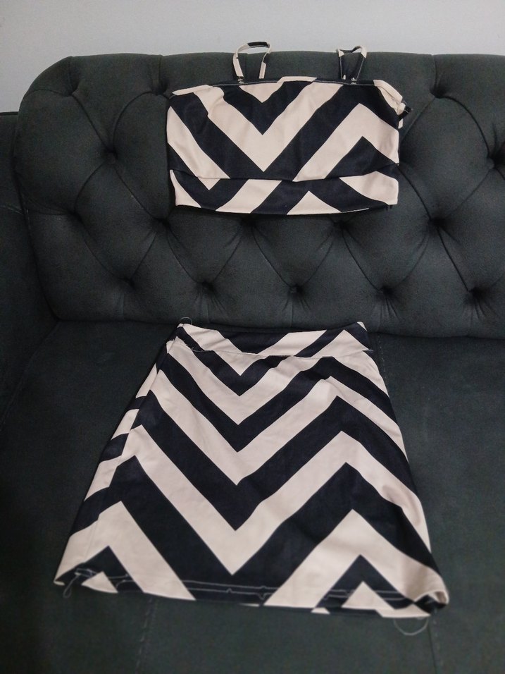 Zebra Desenli Siyah Beyaz İkili Takım - Görsel 2