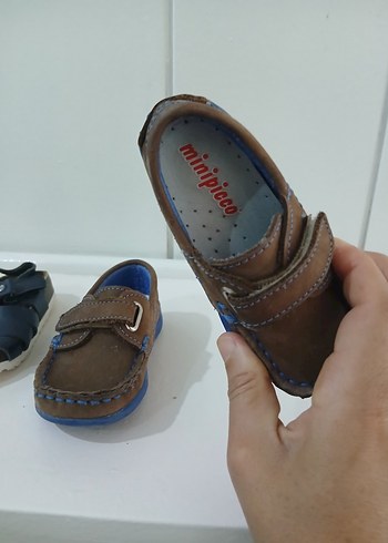 Miniso Kahverengi Erkek Çocuk Süet Tokalı Ayakkabı