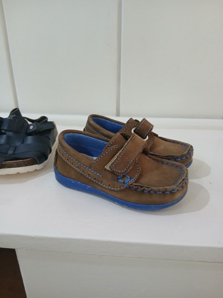 Kahverengi Erkek Çocuk Süet Tokalı Ayakkabı - Görsel 3