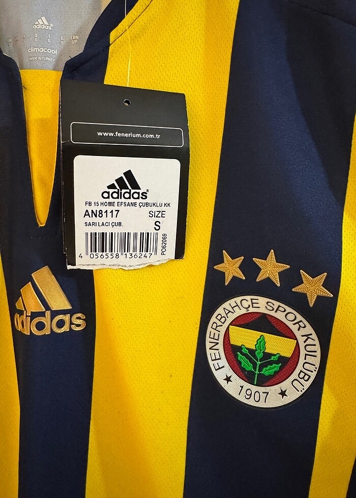 Fenerbahçe 15-16 Sezonu Efsane Çubuklu Forması - Görsel 2