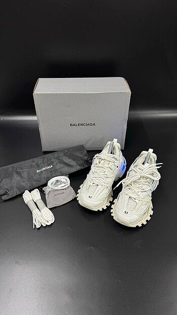 36 Beden beyaz Renk BALENCIAGA TRACK SPOR AYAKKABI