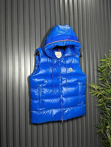 MONCLER ŞİŞME MAVİ YELEK