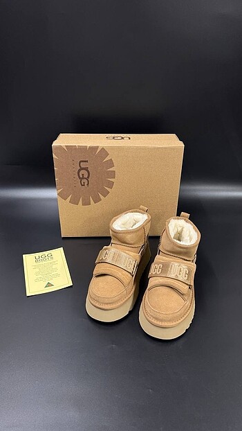 36 Beden camel Renk UGG PREMİUM BOT ORİGİNALS