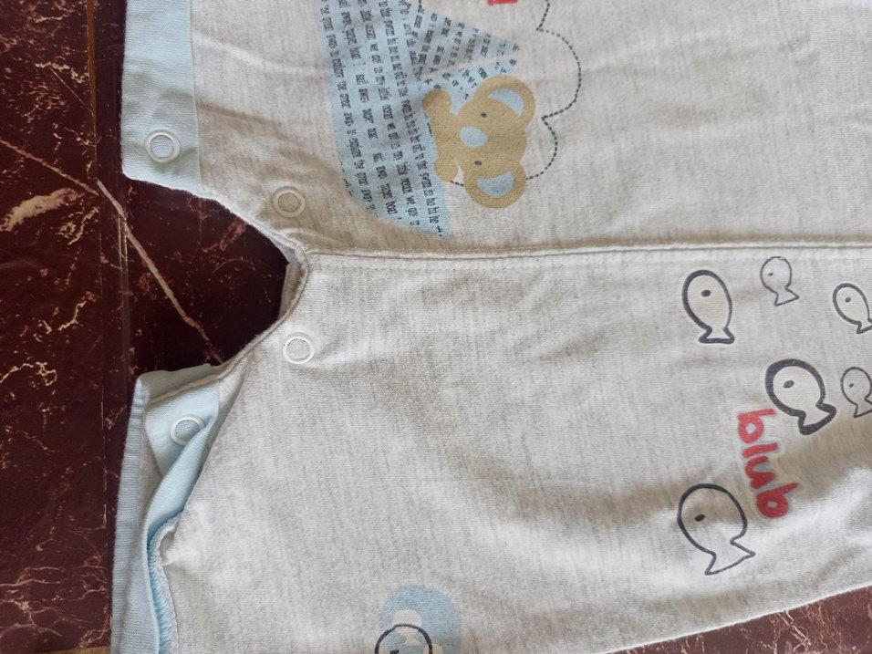 Gri Erkek Bebek Kolsuz Body - Görsel 2