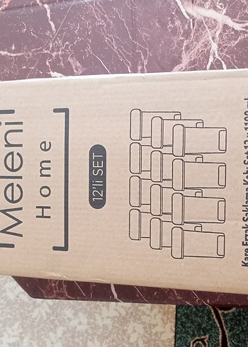Beden kahverengi Renk Melemi Home 12'li 1100 ml Saklama Kabı Seti