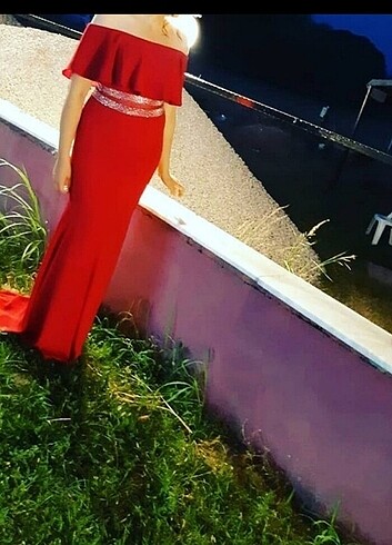 Kırmızı abiye