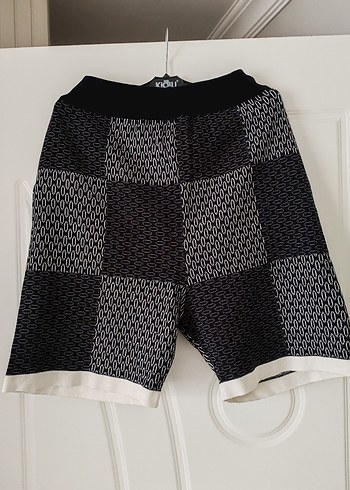 Gri Örgü Erkek Mini Şort Triko louıs vittion - Görsel 2
