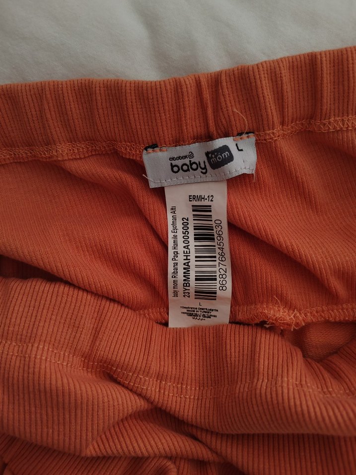 Kadın turuncu Rahat Kesim Hamile Eşofman Altı Pantolon - Görsel 4