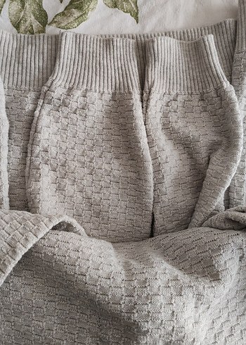 Erkek Gri Yarım Fermuarlı Örgü Kazak - Görsel 8