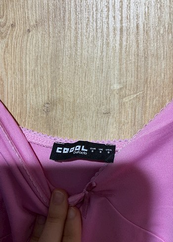 Pembe İpek Görünümlü Uzun Askılı Elbise - Görsel 4