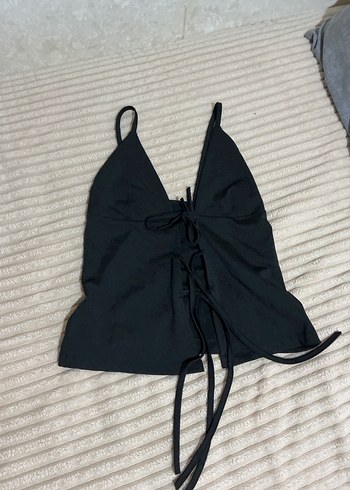 Siyah Halter Yaka Askılı Bustiyer