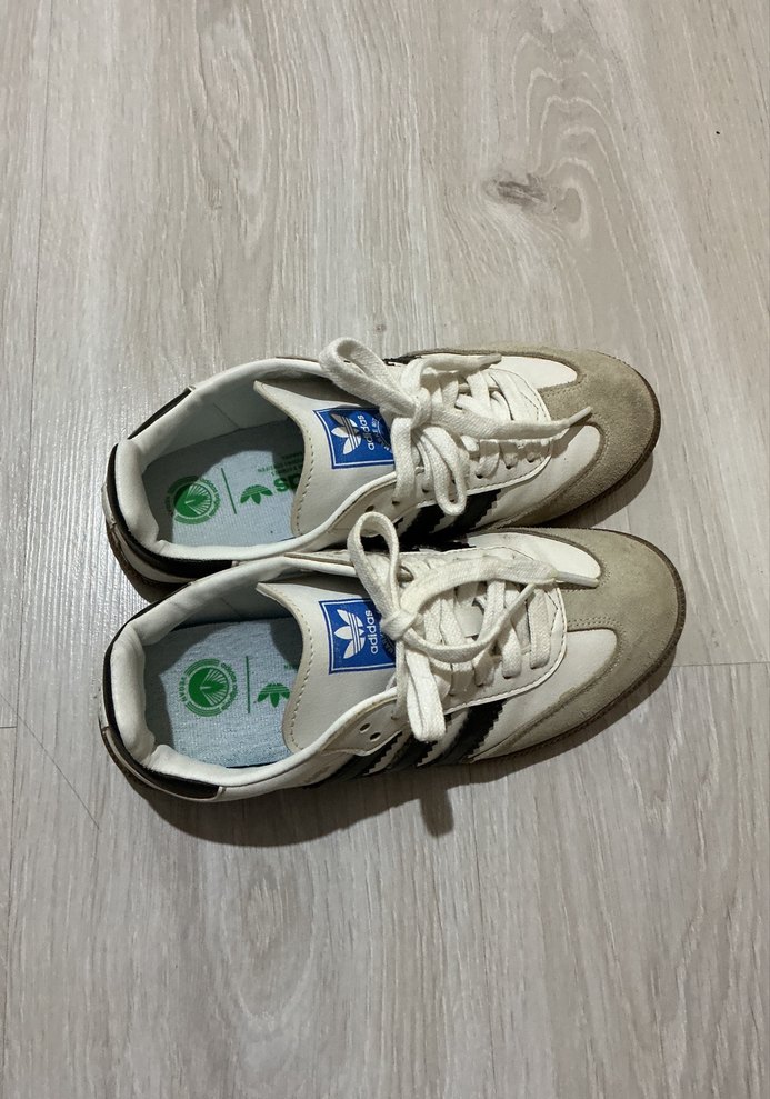 Beyaz Adidas Samba Kadın Spor Ayakkabı - Görsel 3