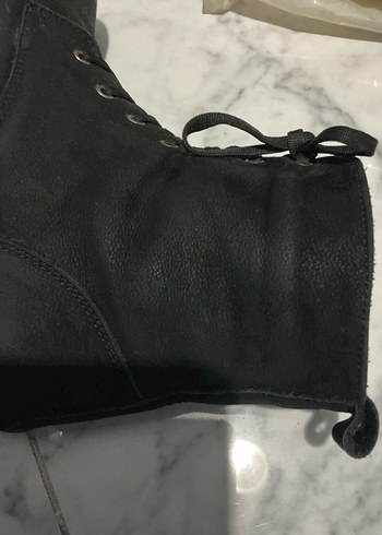 Haki deri bot kadın - Görsel 7