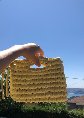 Tasarımcı Yellow El çantası