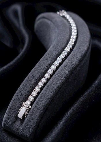 Sterling silver Zarif Gumus Tasli Suyolu İnce Bileklik