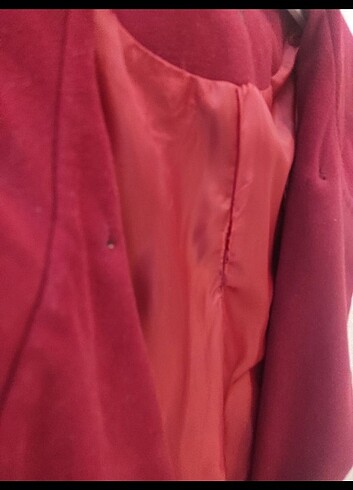 m Beden bordo Renk Bordo Kaşe Kaban