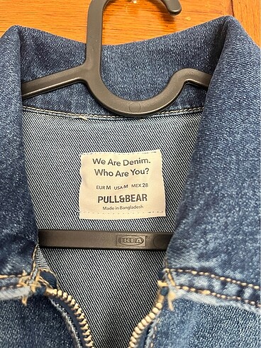 m Beden Pull&bear uzun kollu denim tulum