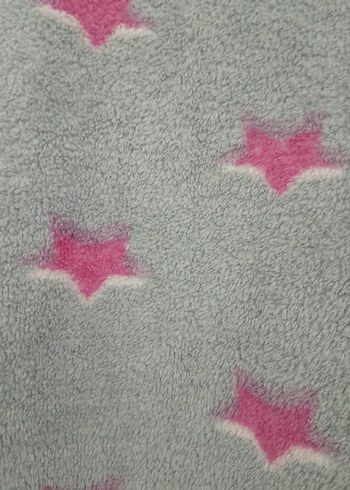 Gri Uzun Kadın  polar sabahlık Desenli, Rahat Kesim - Görsel 6