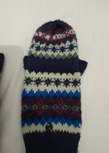 Renkli Örgü Erkek Çocuk Eldivenleri - Görsel 4