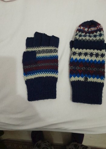 Renkli Örgü Erkek Çocuk Eldivenleri - Görsel 3