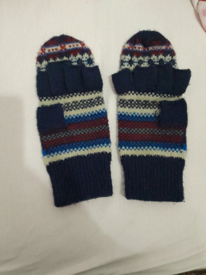 Renkli Örgü Erkek Çocuk Eldivenleri - Görsel 2
