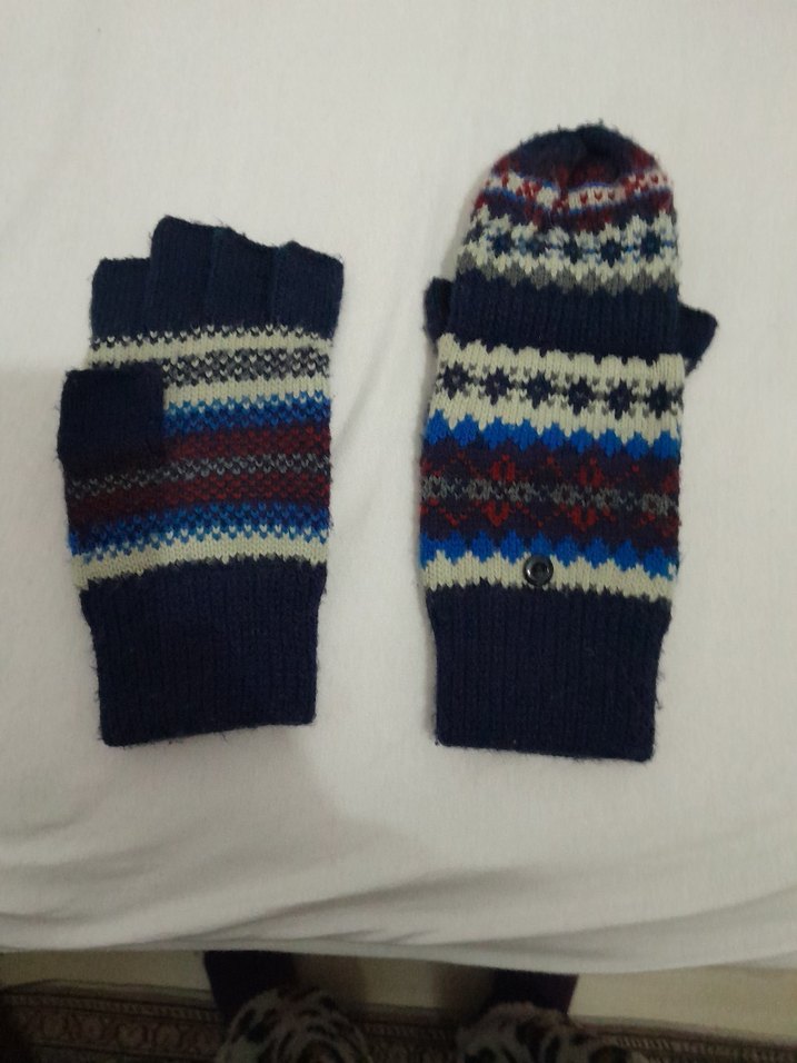 Renkli Örgü Erkek Çocuk Eldivenleri - Görsel 5