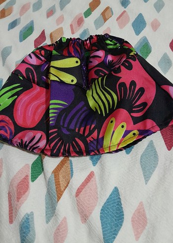 Renkli Fırfırlı Bohem Kız Eteği - Görsel 4