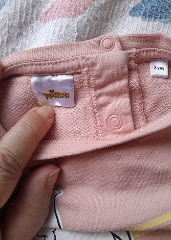 somon rengi Kız Sweatshirt 2 yaş - Görsel 7