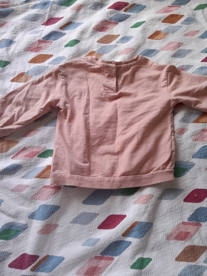 somon rengi Kız Sweatshirt 2 yaş - Görsel 2