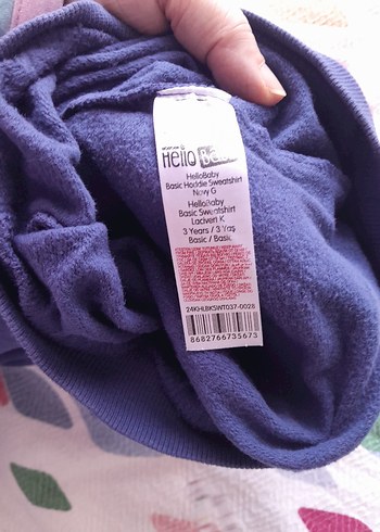 Renkli Baskılı Kız Sweatshirt 3 yaş - Görsel 5