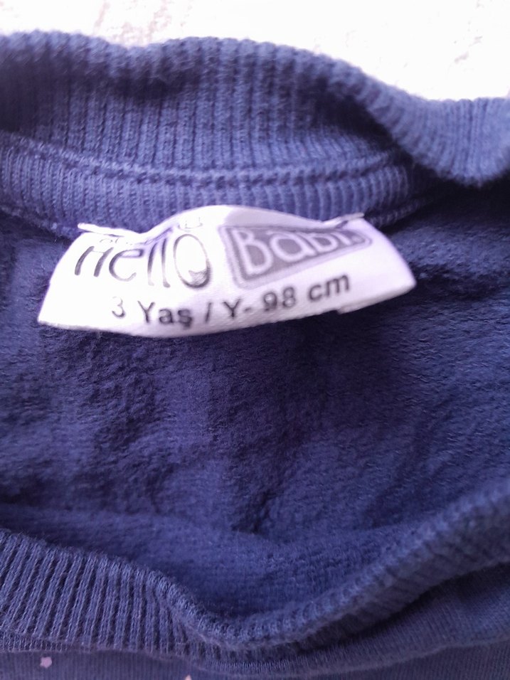 Renkli Baskılı Kız Sweatshirt 3 yaş - Görsel 3