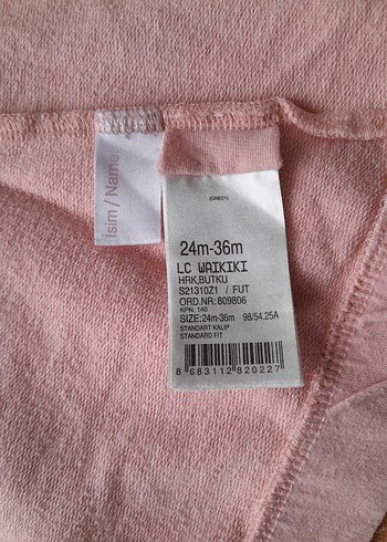 Kız Çocuk somon rengi Kapüşonlu Fermuarlı Sweatshirt 24 36 ay - Görsel 5