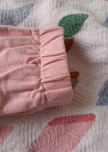 Kız Çocuk somon rengi Kapüşonlu Fermuarlı Sweatshirt 24 36 ay - Görsel 3