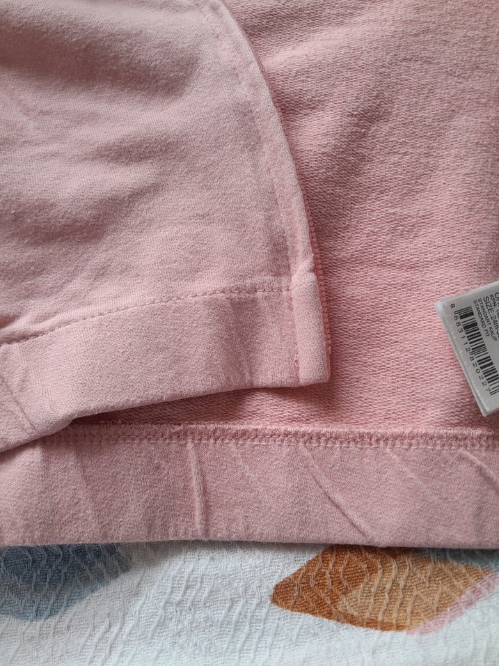 Kız Çocuk somon rengi Kapüşonlu Fermuarlı Sweatshirt 24 36 ay - Görsel 4