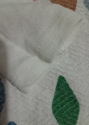 Beyaz Kız Çocuk Uzun Kollu Fırfırlı koton  Bluz - Görsel 6