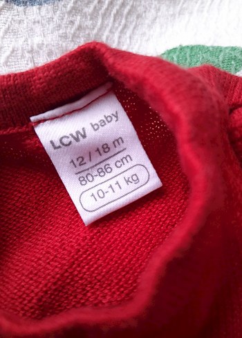 Kız Çocuk Kırmızı Fırfırlı Uzun Kollu Elbise lcv 12 18 ay - Görsel 8