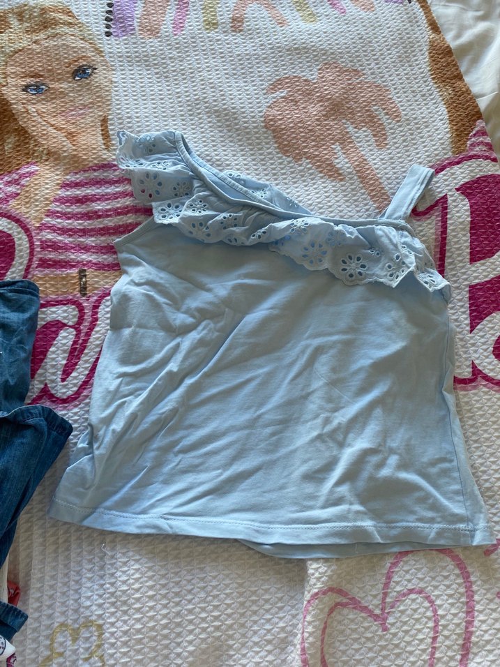 Çıcuk Mavi Denim Kısa Tulum - Görsel 3