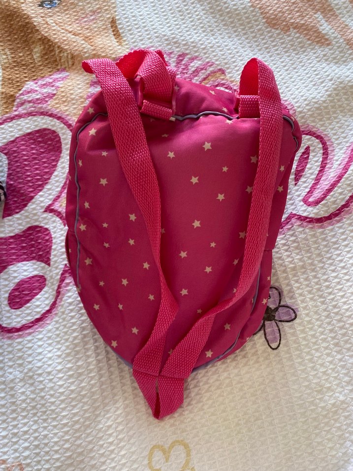 Ayıcık detaylı pembe çocuk okul çantası sırt çantası bebek çanta - Görsel 4