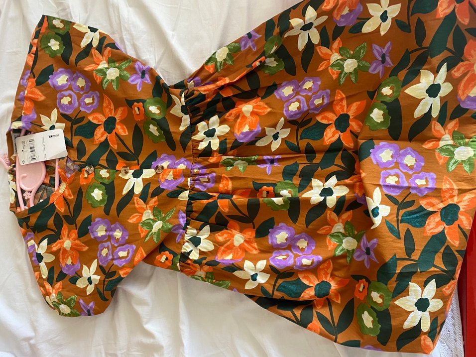 Çiçek Desenli Uzun Bohem çocuk elbise - Görsel 2