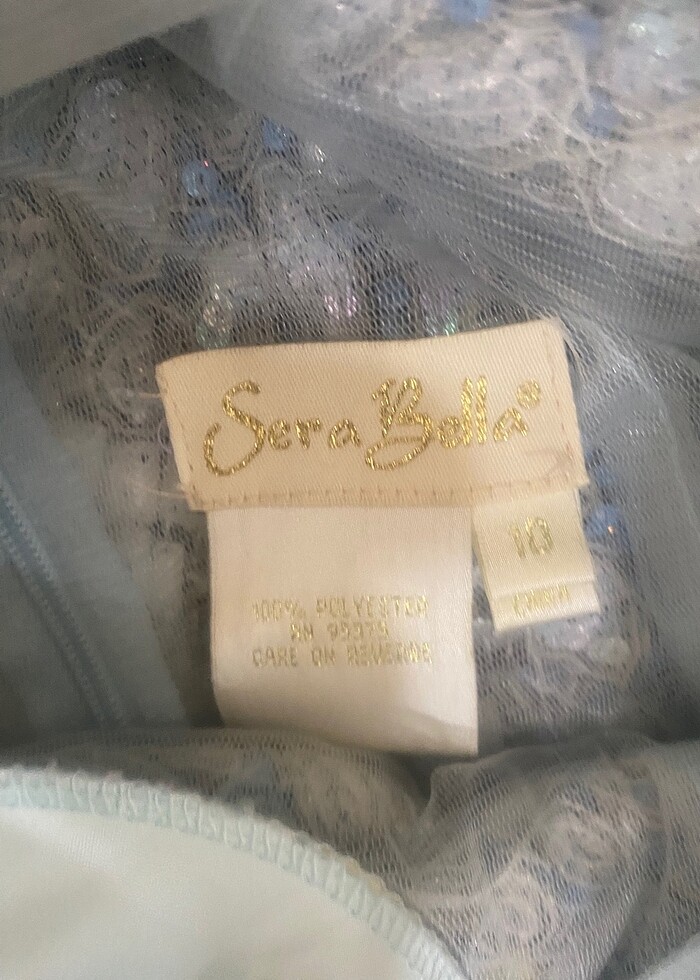 Abiye taşlı elbise - Görsel 2