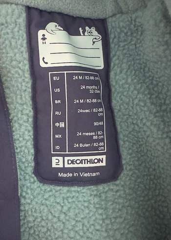 24-36 Ay Beden Decatlon Erkek Çocuk tulum