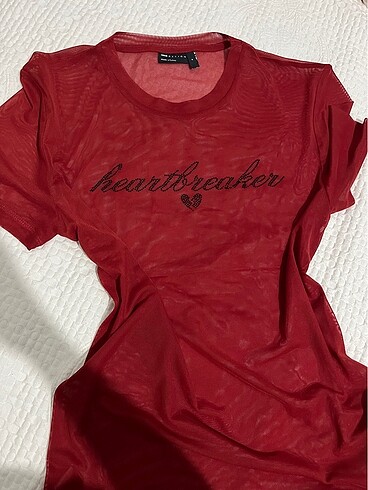 Asos Tül Bluz Y2K heartbreaker ????