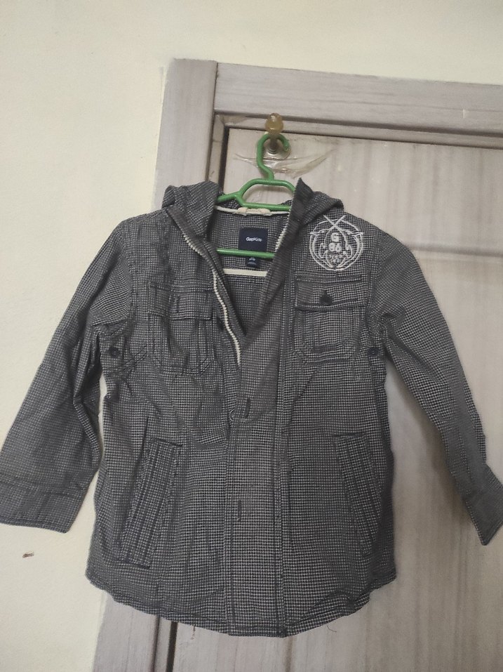 Gri Düğmeli Erkek Çocuk Ceketi - Görsel 4