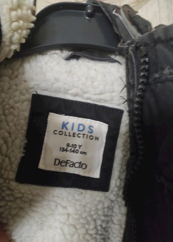 Erkek Çocuk Siyah Denim Düğmeli Kaban - Görsel 3