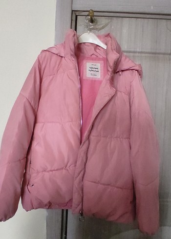 Pembe Midi Kadın Kışlık Mont - Görsel 2