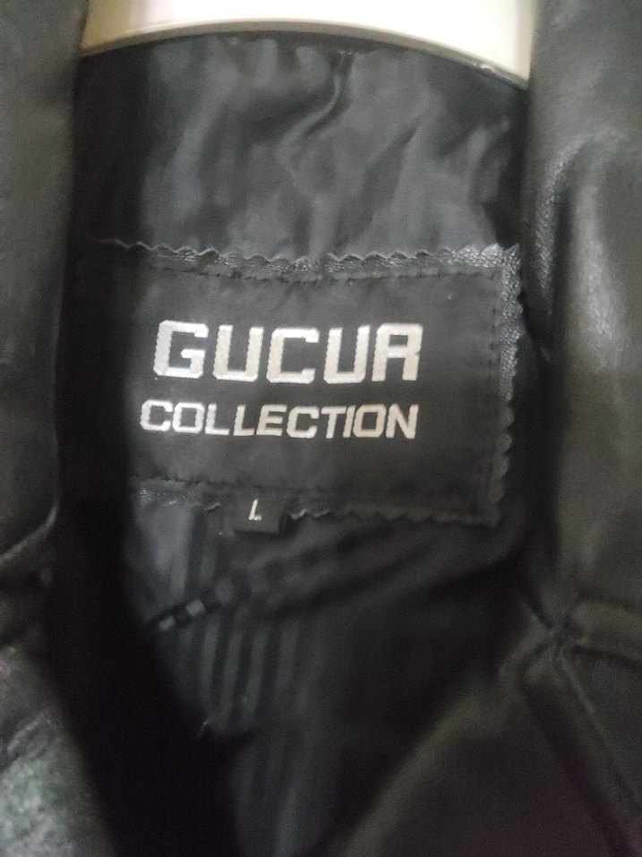 Düğmeli Siyah Deri Kadın Biker Ceket - Görsel 4