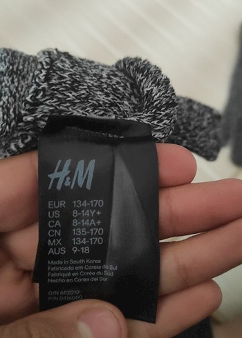 Gri Örgü Kadın Eldivenleri - Görsel 4