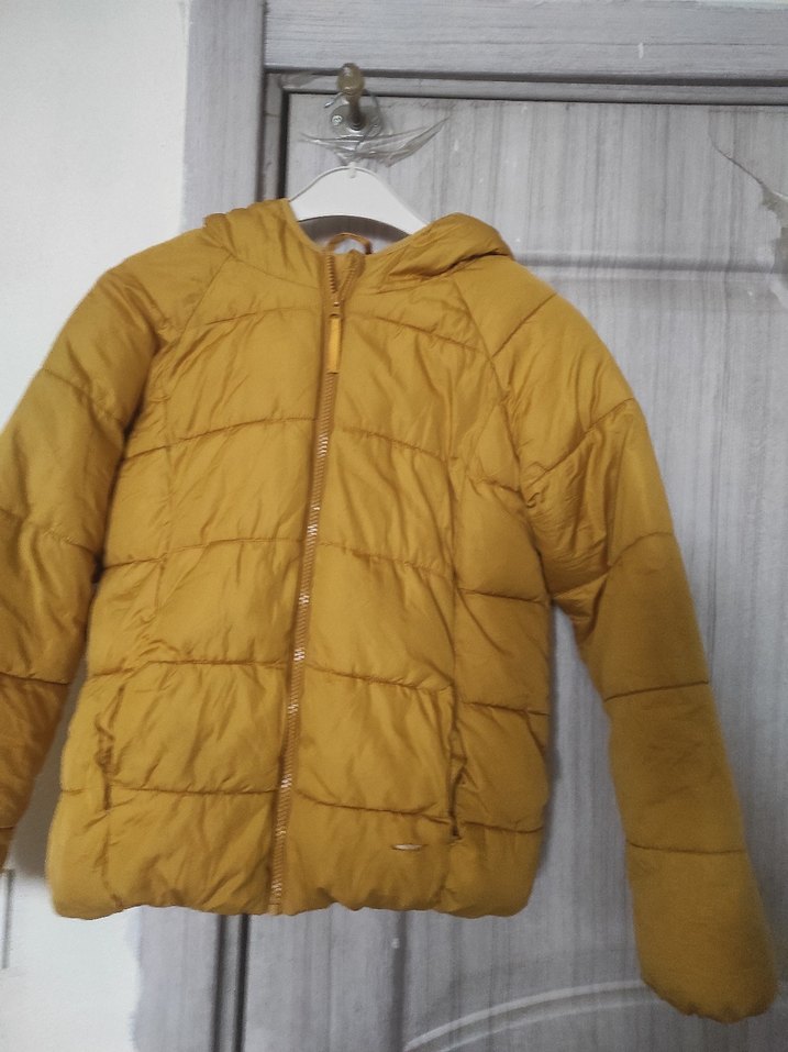 Sarı Fermuarlı erkek çocuk Kışlık Mont - Görsel 2