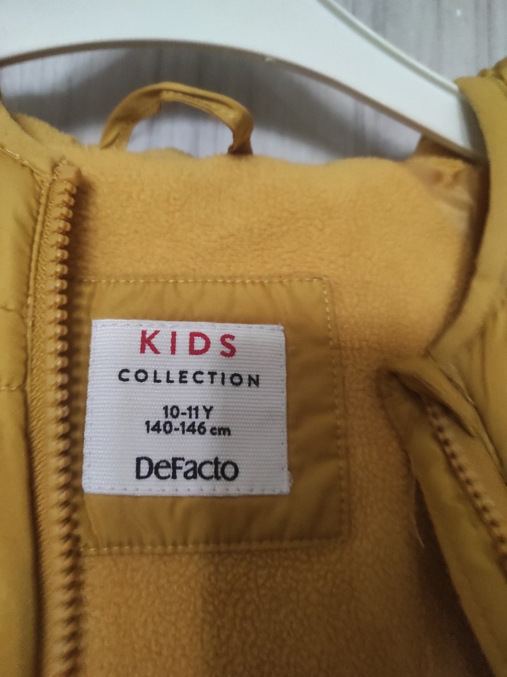 Sarı Fermuarlı erkek çocuk Kışlık Mont - Görsel 3